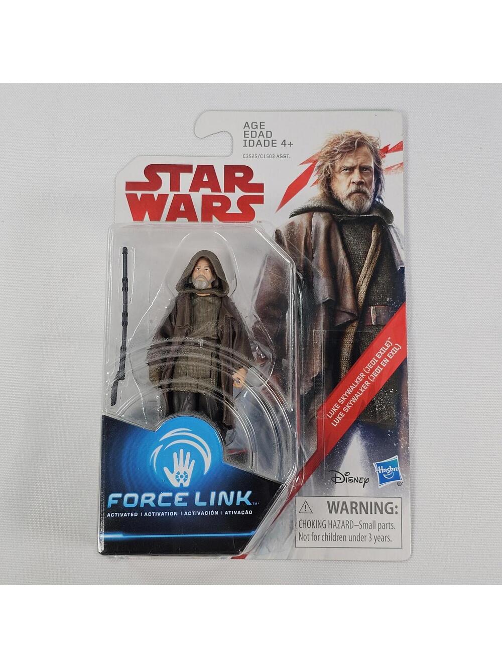 Star Wars Force Link Luke Skywalker (Jedi Exile) 3.75 Figure The Last Jedi (TLJ)